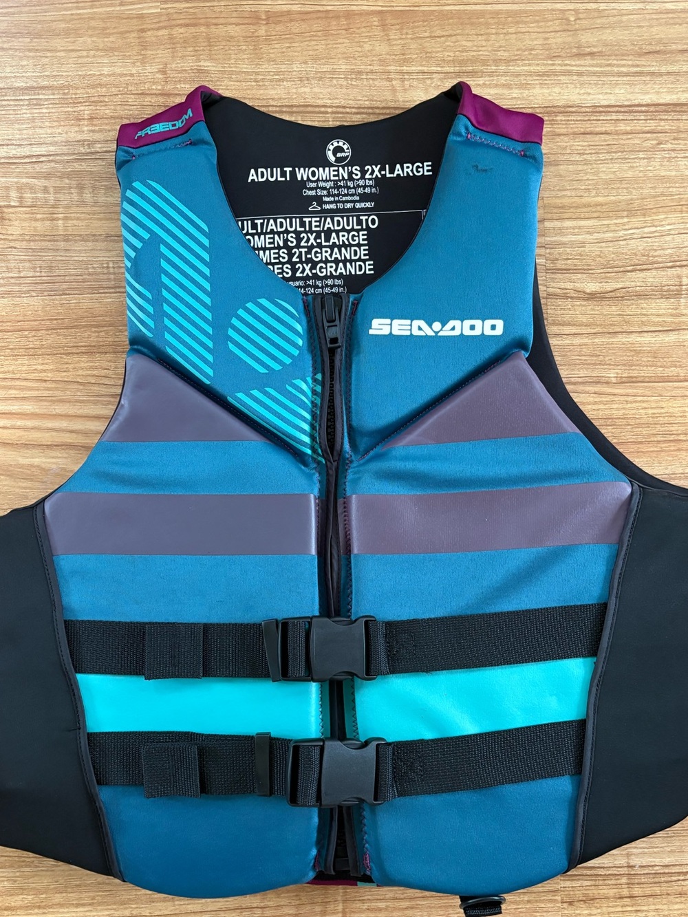 Sea-Doo Adult/Women’s 2XL Life Vest - Secure Front Zip